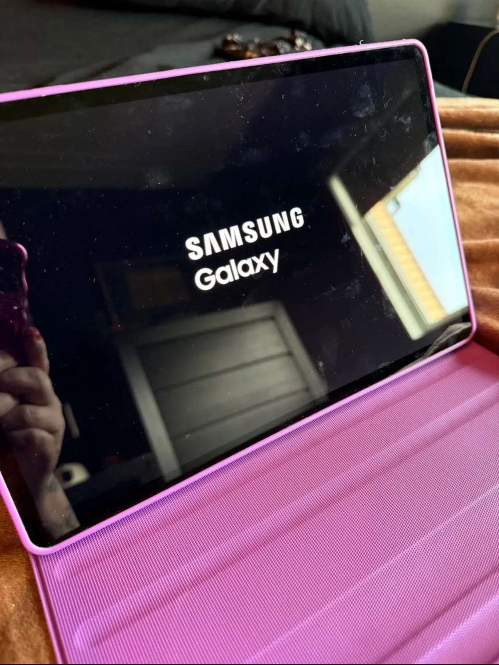 Samsung Galaxy Tab S7 FE Tablet - White Front Display